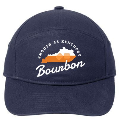 Funny Bourbon Drinker Smooth As Kentucky Bourbon Whiskey 7-Panel Snapback Hat