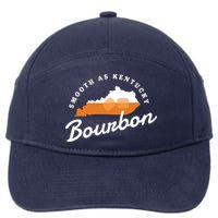 Funny Bourbon Drinker Smooth As Kentucky Bourbon Whiskey 7-Panel Snapback Hat