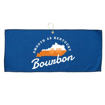 Funny Bourbon Drinker Smooth As Kentucky Bourbon Whiskey Large Microfiber Waffle Golf Towel