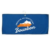 Funny Bourbon Drinker Smooth As Kentucky Bourbon Whiskey Large Microfiber Waffle Golf Towel