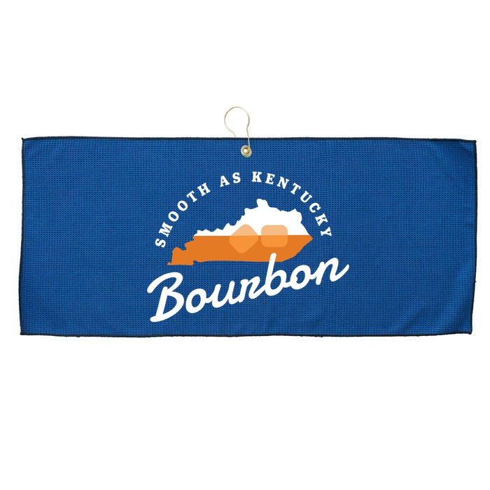 Funny Bourbon Drinker Smooth As Kentucky Bourbon Whiskey Large Microfiber Waffle Golf Towel