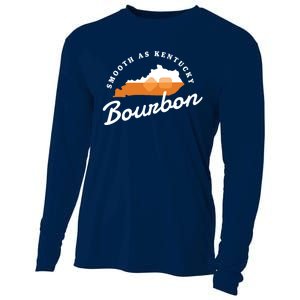 Funny Bourbon Drinker Smooth As Kentucky Bourbon Whiskey Cooling Performance Long Sleeve Crew