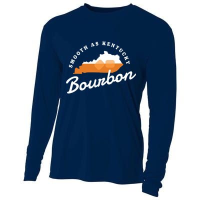 Funny Bourbon Drinker Smooth As Kentucky Bourbon Whiskey Cooling Performance Long Sleeve Crew