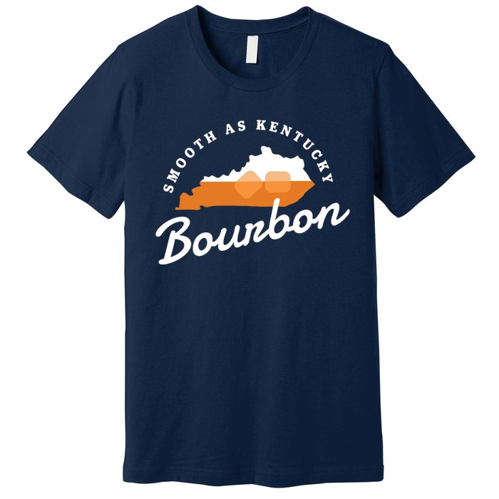 Funny Bourbon Drinker Smooth As Kentucky Bourbon Whiskey Premium T-Shirt