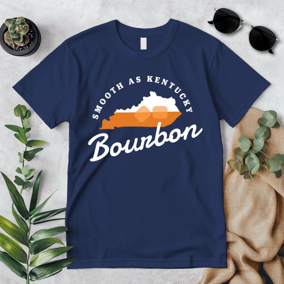 Funny Bourbon Drinker Smooth As Kentucky Bourbon Whiskey Premium T-Shirt