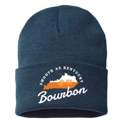 Funny Bourbon Drinker Smooth As Kentucky Bourbon Whiskey Sustainable Knit Beanie