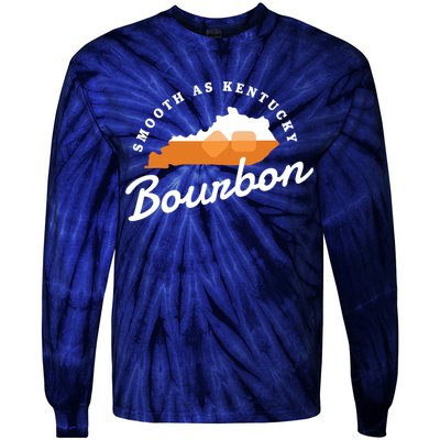 Funny Bourbon Drinker Smooth As Kentucky Bourbon Whiskey Tie-Dye Long Sleeve Shirt
