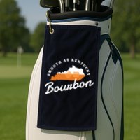 Funny Bourbon Drinker Smooth As Kentucky Bourbon Whiskey Golf Towel
