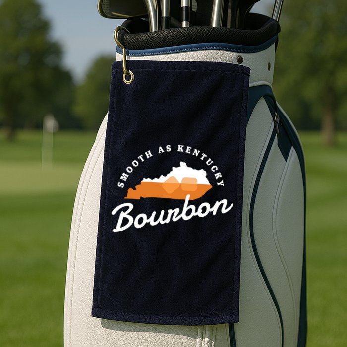 Funny Bourbon Drinker Smooth As Kentucky Bourbon Whiskey Golf Towel