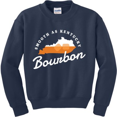Funny Bourbon Drinker Smooth As Kentucky Bourbon Whiskey Kids Sweatshirt
