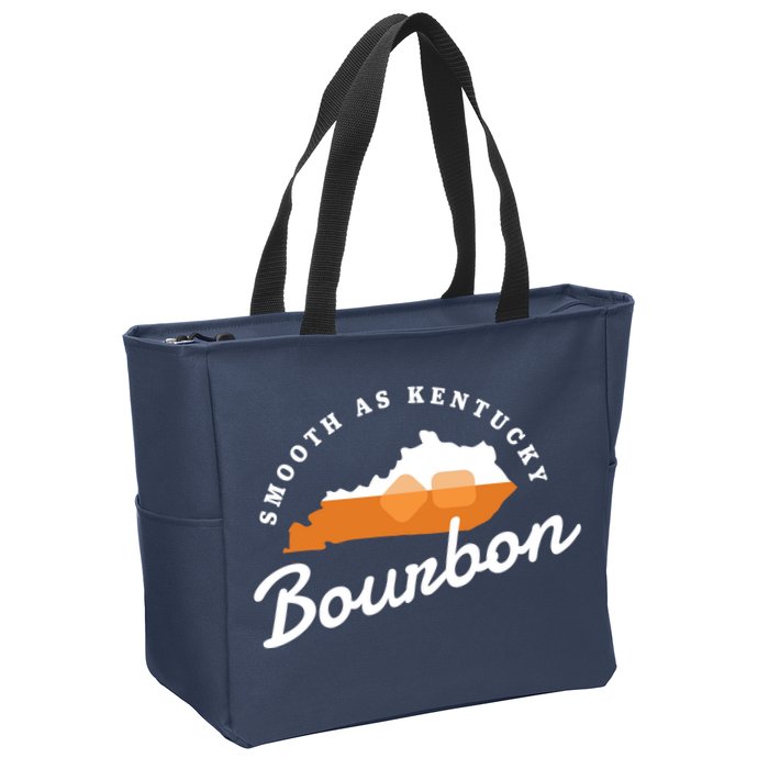 Funny Bourbon Drinker Smooth As Kentucky Bourbon Whiskey Zip Tote Bag