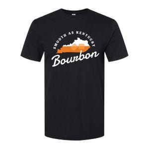 Funny Bourbon Drinker Smooth As Kentucky Bourbon Whiskey Softstyle CVC T-Shirt