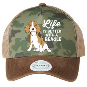 Funny Beagle Dog Life Is Better With A Beagle Legacy Tie Dye Trucker Hat