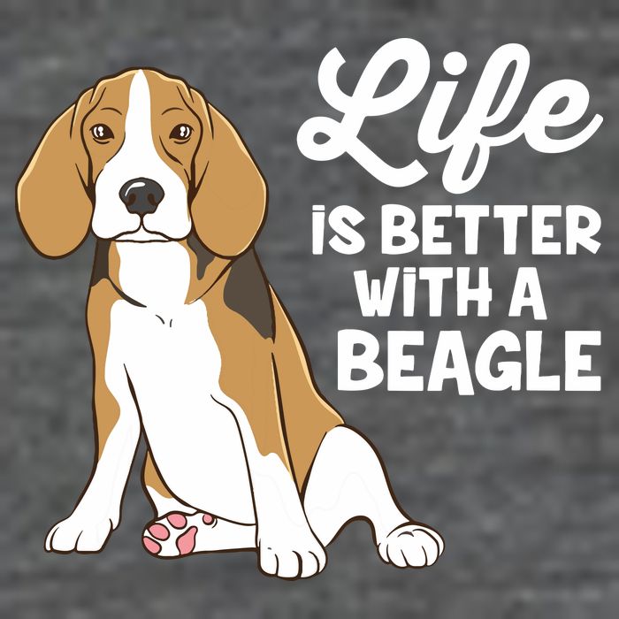 Funny Beagle Dog Life Is Better With A Beagle Flat Bill Trucker Hat
