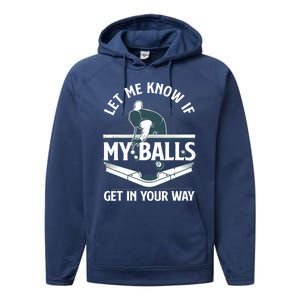 Funny Billiards Design For Billiard Pool Player Performance Fleece Hoodie