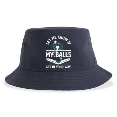 Funny Billiards Design For Billiard Pool Player Sustainable Bucket Hat