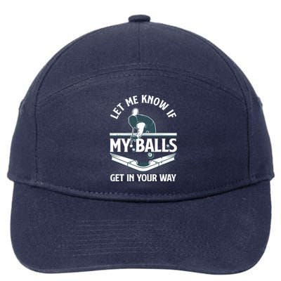 Funny Billiards Design For Billiard Pool Player 7-Panel Snapback Hat