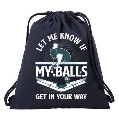 Funny Billiards Design For Billiard Pool Player Drawstring Bag