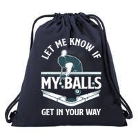 Funny Billiards Design For Billiard Pool Player Drawstring Bag