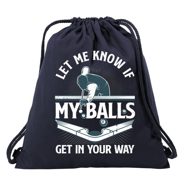 Funny Billiards Design For Billiard Pool Player Drawstring Bag