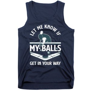 Funny Billiards Design For Billiard Pool Player Tank Top