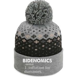 Funny Bidenomics Definition Funny Antibiden The Baniff Cuffed Pom Beanie