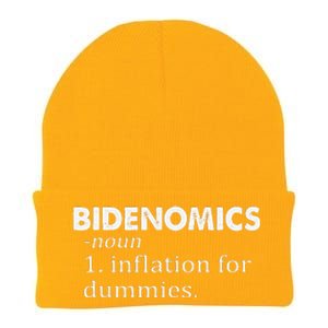 Funny Bidenomics Definition Funny Antibiden Knit Cap Winter Beanie