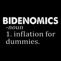 Funny Bidenomics Definition Funny Antibiden Stripe Pom Pom Beanie