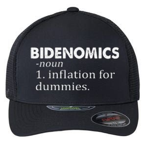 Funny Bidenomics Definition Funny Antibiden Flexfit Unipanel Trucker Cap