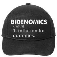 Funny Bidenomics Definition Funny Antibiden 7-Panel Snapback Hat