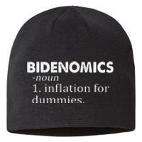 Funny Bidenomics Definition Funny Antibiden Sustainable Beanie