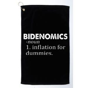 Funny Bidenomics Definition Funny Antibiden Platinum Collection Golf Towel