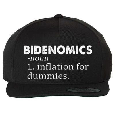 Funny Bidenomics Definition Funny Antibiden Wool Snapback Cap