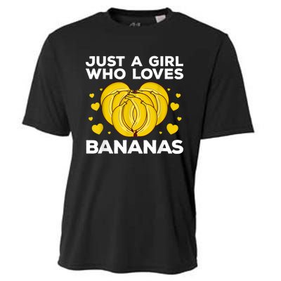 Funny Banana Design Women Girl Kids Banana Fruit Lovers Cooling Performance Crew T-Shirt