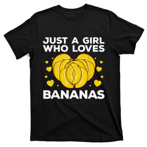 Funny Banana Design Women Girl Kids Banana Fruit Lovers T-Shirt