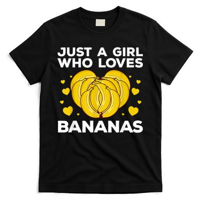 Funny Banana Design Women Girl Kids Banana Fruit Lovers T-Shirt