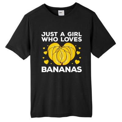 Funny Banana Design Women Girl Kids Banana Fruit Lovers Tall Fusion ChromaSoft Performance T-Shirt