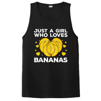 Funny Banana Design Women Girl Kids Banana Fruit Lovers PosiCharge Competitor Tank