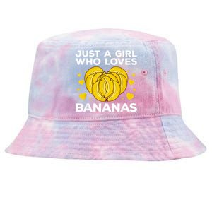 Funny Banana Design Women Girl Kids Banana Fruit Lovers Tie-Dyed Bucket Hat