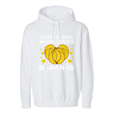 Funny Banana Design Women Girl Kids Banana Fruit Lovers Garment-Dyed Fleece Hoodie