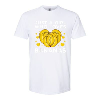 Funny Banana Design Women Girl Kids Banana Fruit Lovers Softstyle CVC T-Shirt