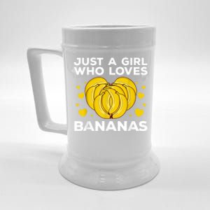 Funny Banana Design Women Girl Kids Banana Fruit Lovers Beer Stein