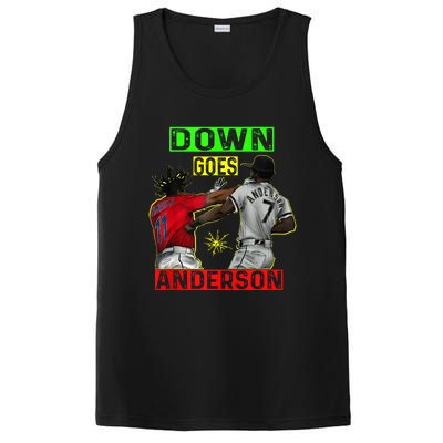 FUNNY BASEBALL DOWN GOES ANDERSON PosiCharge Competitor Tank