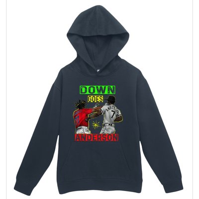 FUNNY BASEBALL DOWN GOES ANDERSON Urban Pullover Hoodie