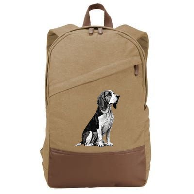 Funny Beagle Dog Cotton Canvas Backpack
