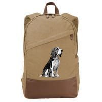 Funny Beagle Dog Cotton Canvas Backpack