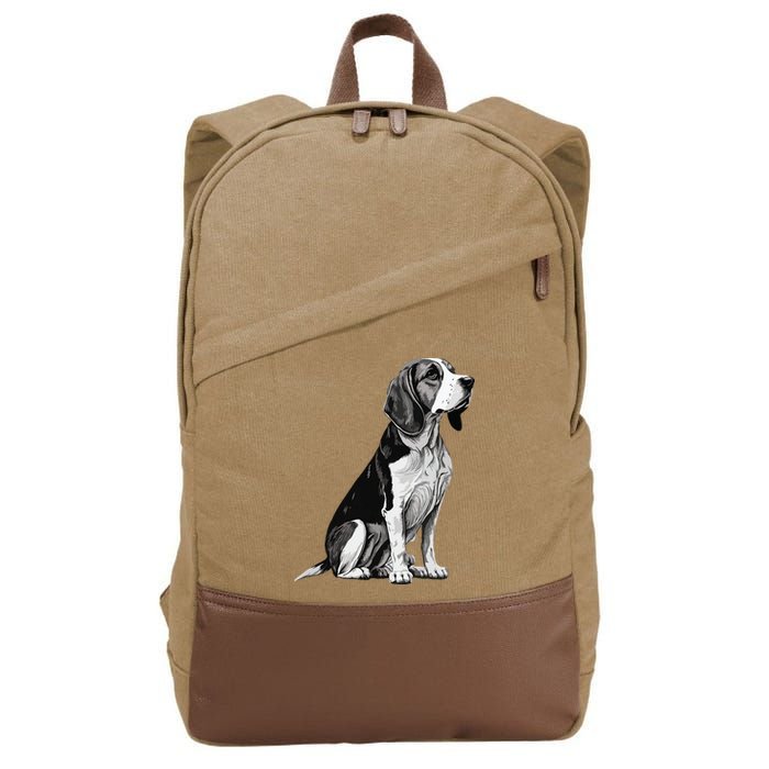 Funny Beagle Dog Cotton Canvas Backpack