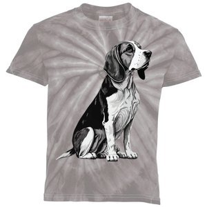 Funny Beagle Dog Kids Tie-Dye T-Shirt