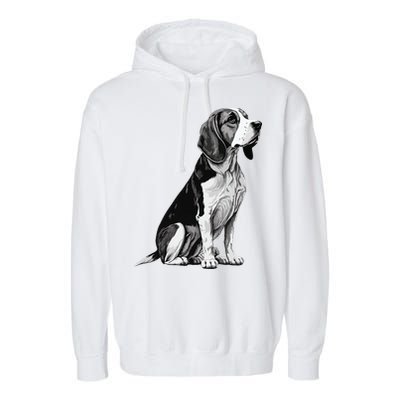 Funny Beagle Dog Garment-Dyed Fleece Hoodie