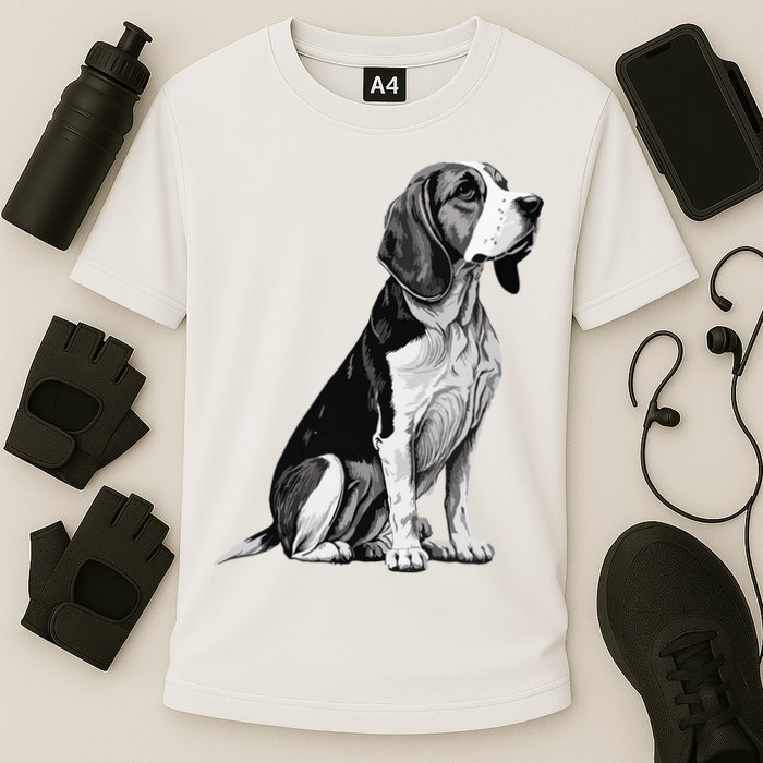 Funny Beagle Dog Performance Shirt